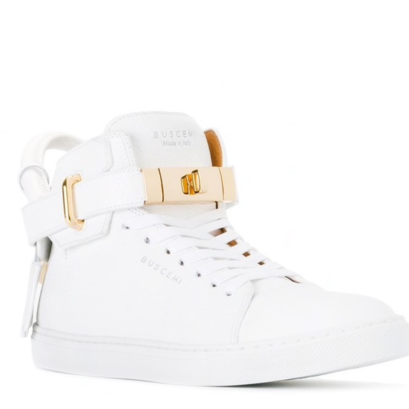 Buscemi white high tops! Great condition. - Picture 3 of 10